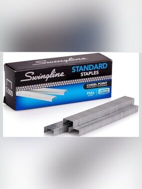 Lot Of 6 Boxes Of Swingline Standard Staples 1/4" 6 Boxes of 5,000 Total  30,000